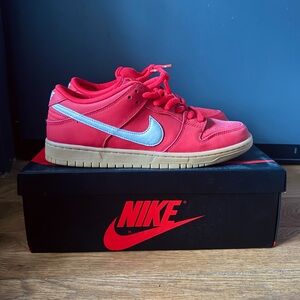 Nike SB Dunk Low Pro University Red Gum FJ1674 600 Sz 10.5